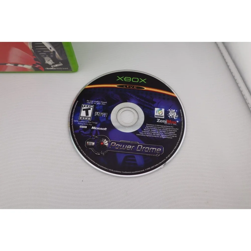 Powerdrome (Microsoft Xbox, 2004) Game and‎ Case Tested and Working Great Cond.